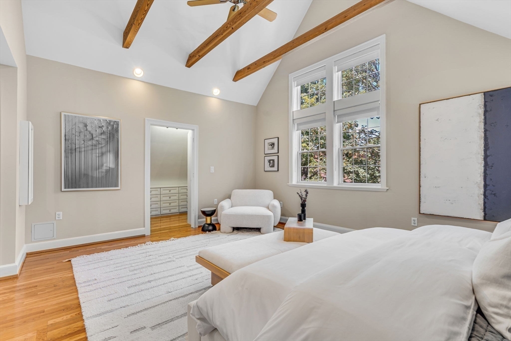 27 Newell Road, Unit 2 Brookline, MA 02446 - Photo 26 of 41 a bedroom with a large bed and a window