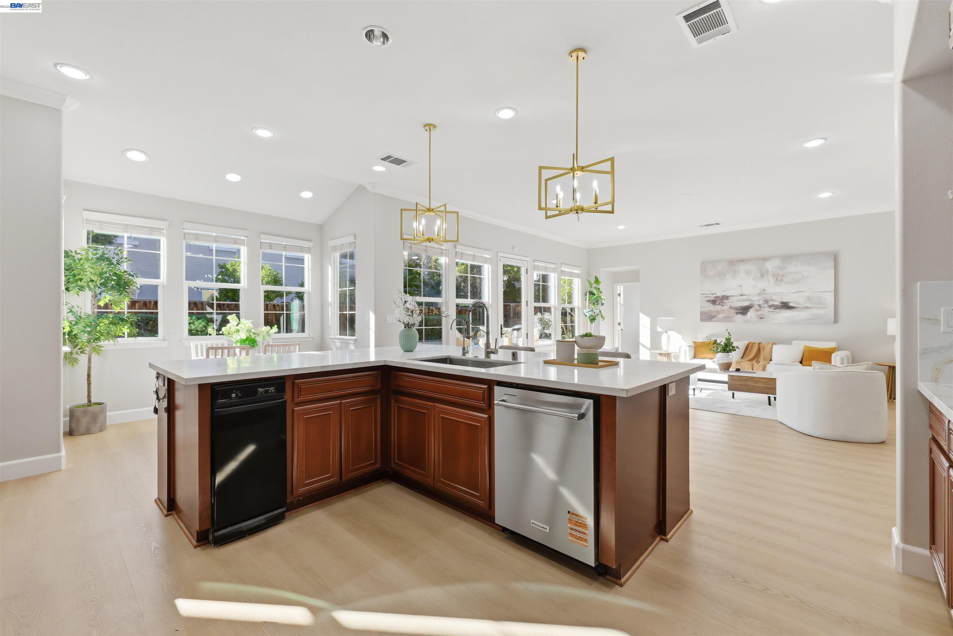 116 Macedon Court San Ramon, CA 94582 - Photo 15 of 60 a kitchen with stainless steel appliances granite countertop a stove and cabinets