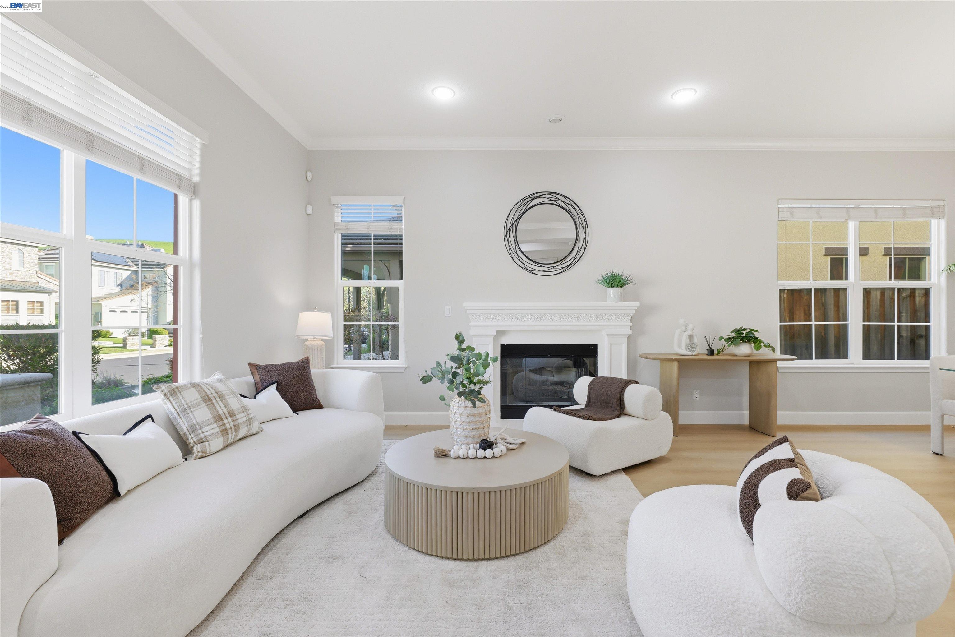 116 Macedon Court San Ramon, CA 94582 - Photo 5 of 60 a living room with furniture and a fireplace