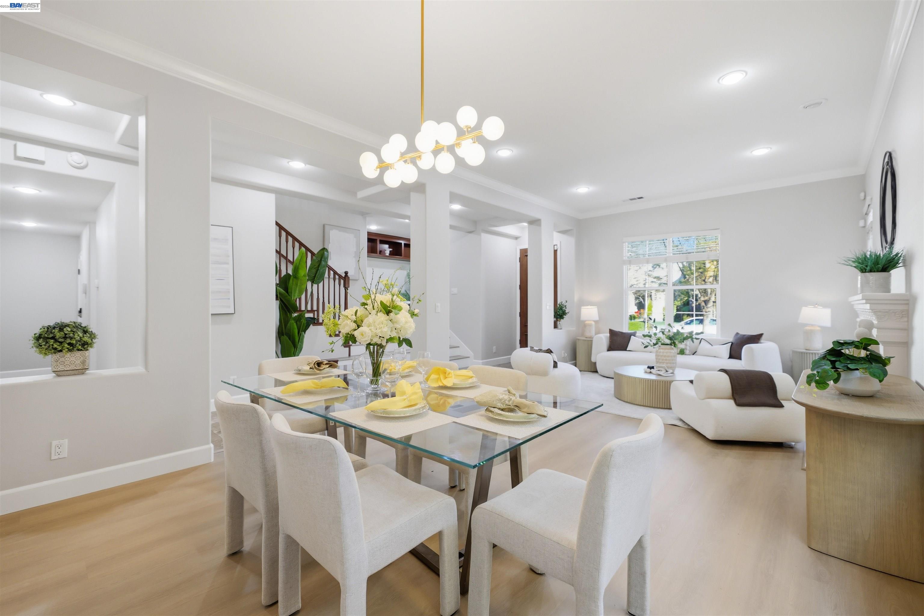 116 Macedon Court San Ramon, CA 94582 - Photo 7 of 60 a view of a dining room with furniture and a potted plant