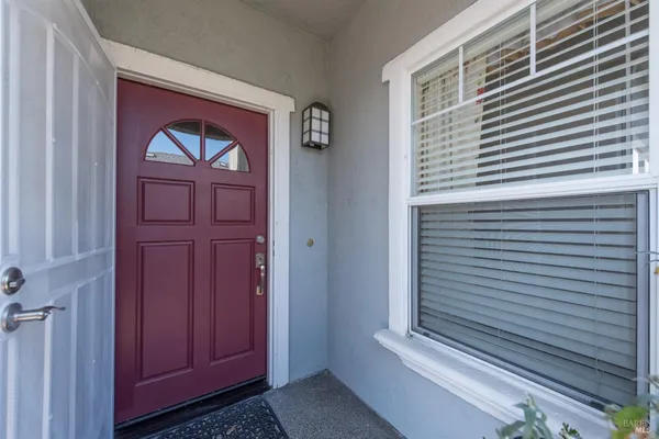a view of front door
