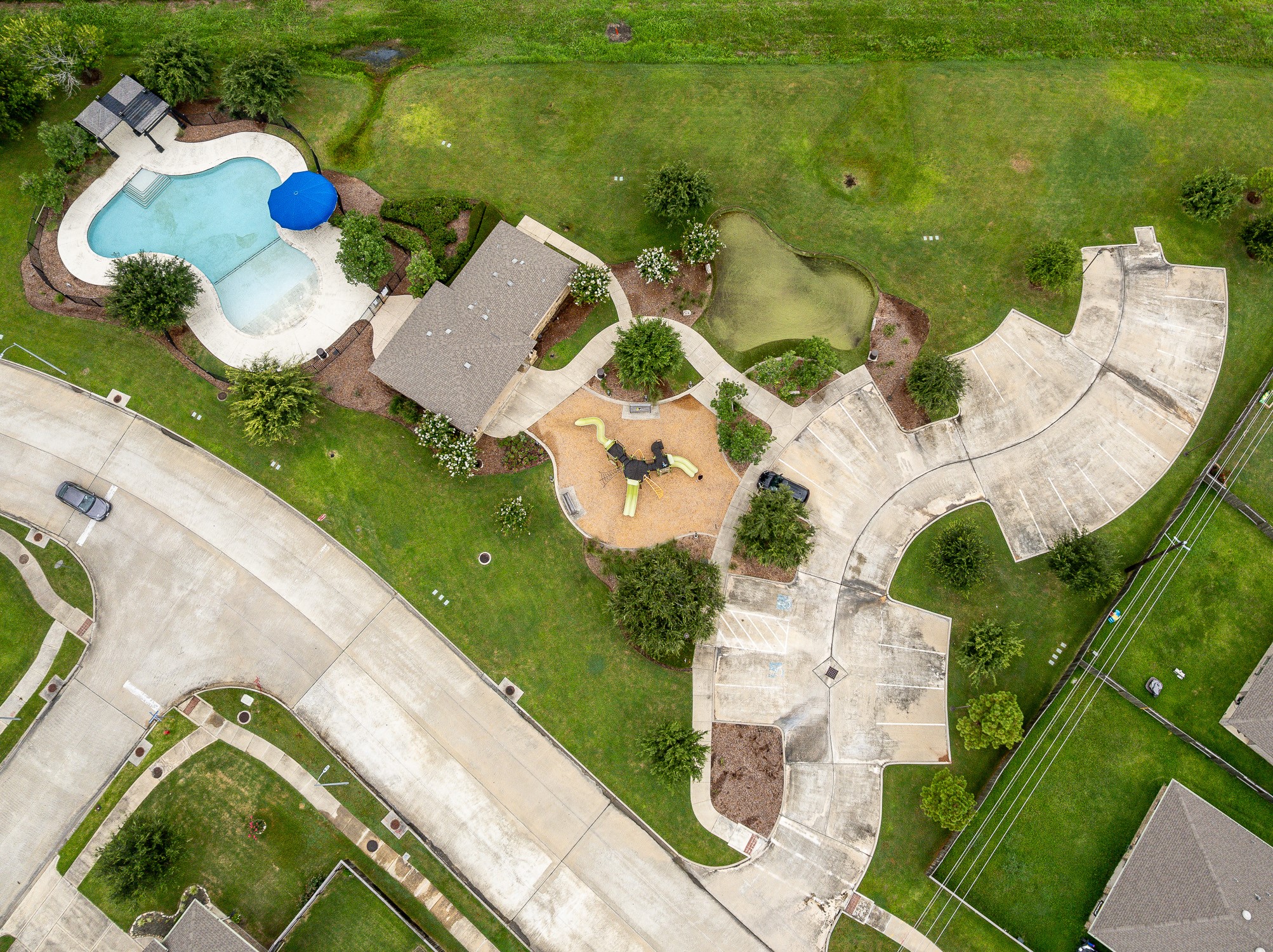3907 Hawaiian Court Baytown, TX 77521 - Photo 14 of 40 an aerial view of a house with outdoor space and lake view