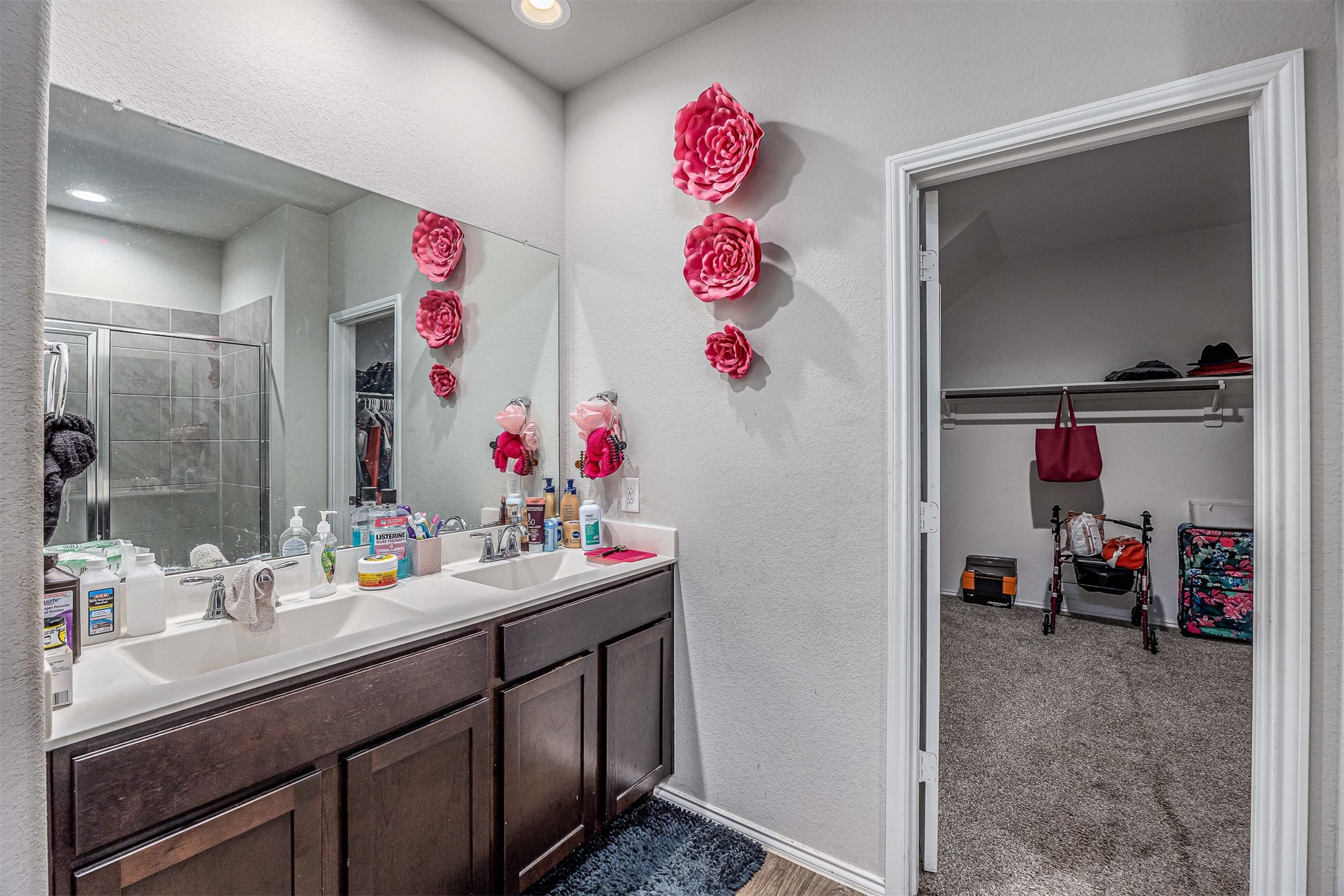 3907 Hawaiian Court Baytown, TX 77521 - Photo 26 of 40 a bathroom with a sink and a mirror