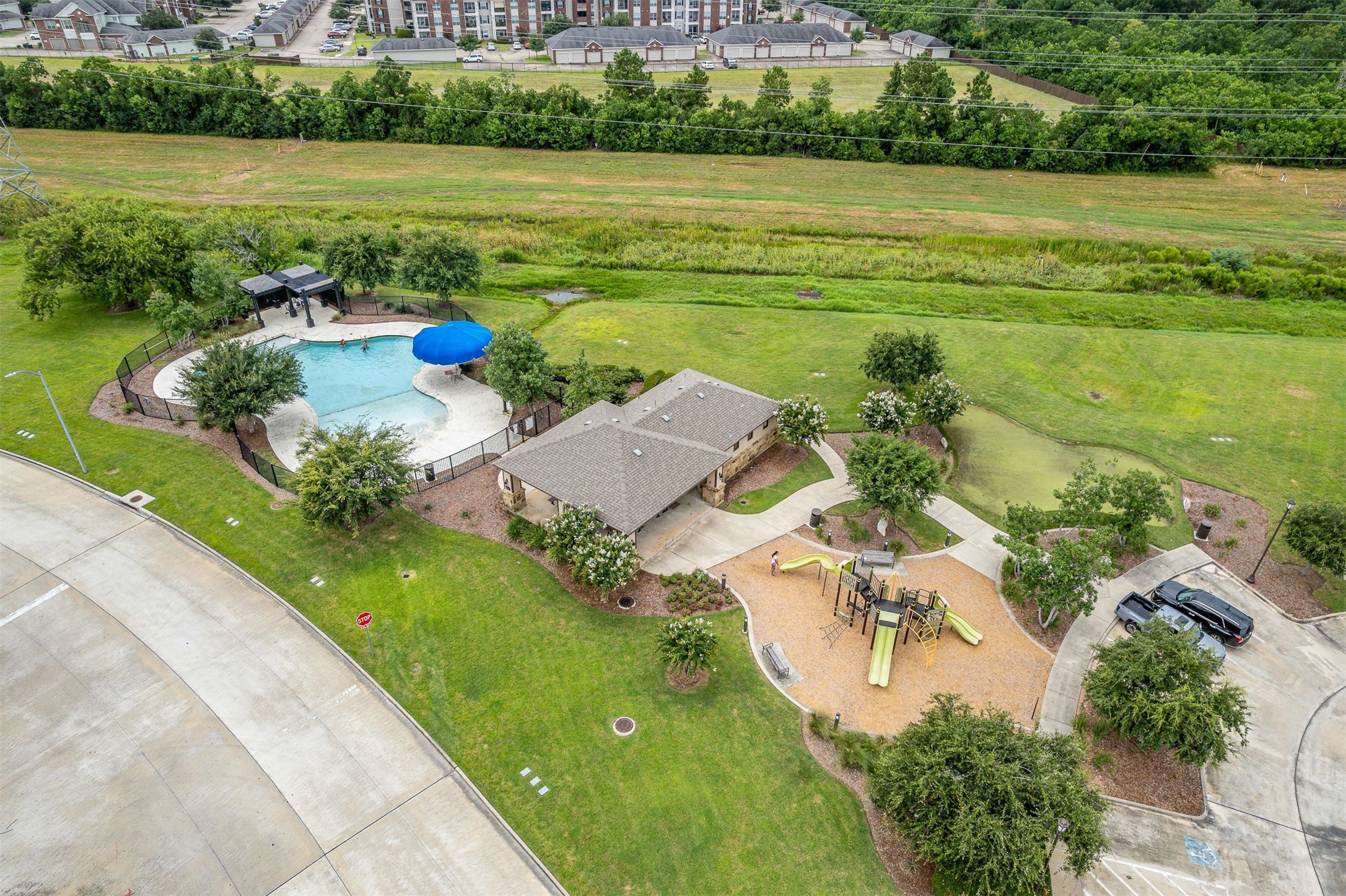 3907 Hawaiian Court Baytown, TX 77521 - Photo 9 of 40 a view of a lake with a yard