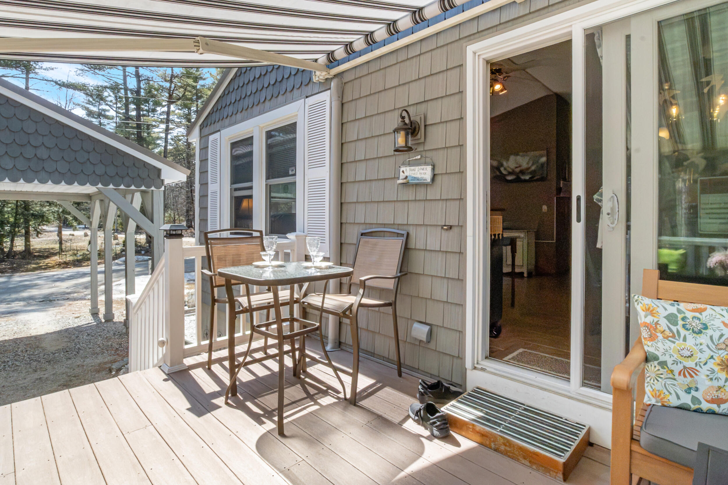 202 Beaver Brook Road Limerick, ME 04048 - Photo 9 of 26 202 porch with awning