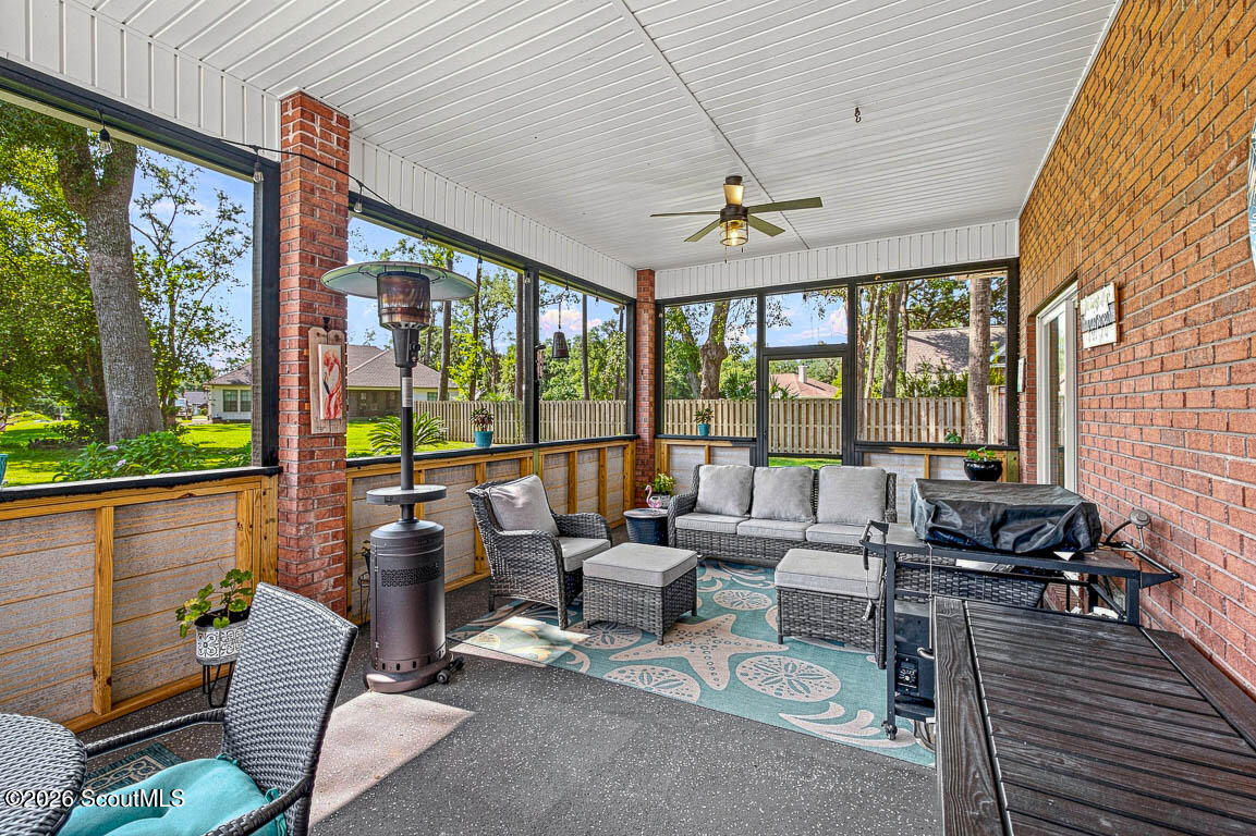 118 Regal Road Brunswick, GA 31523 - Photo 19 of 58 Phenomenal Screened in porch with fans!
