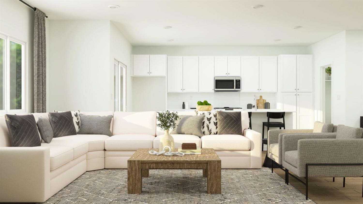 1260 Bloom Avenue, Unit 34 Clovis, CA 93619 - Photo 6 of 14 a living room with furniture a flat screen tv and a window