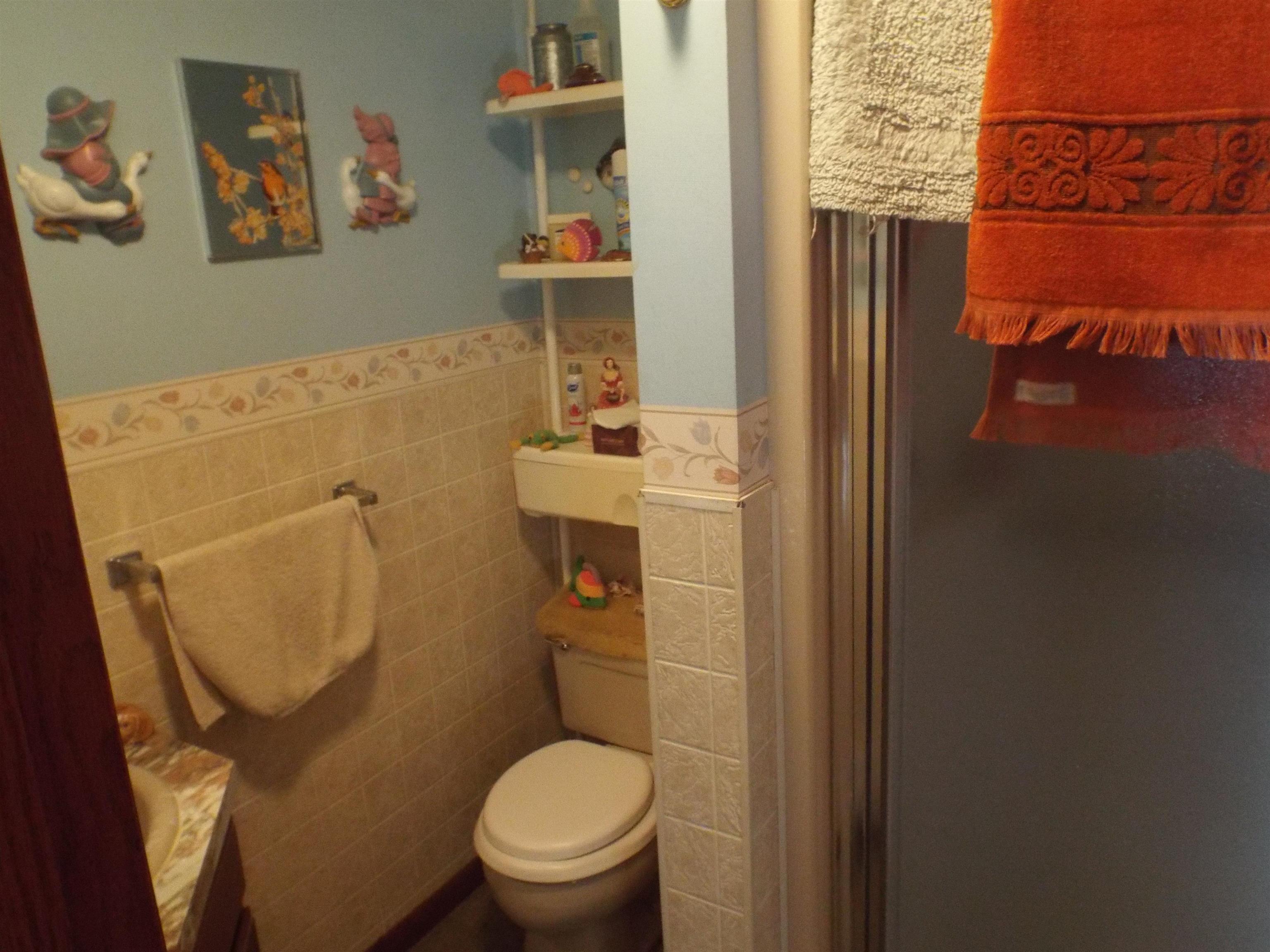 133 Mathilda Drive Stockton, IL 61085 - Photo 11 of 15 a bathroom with a toilet and a shower