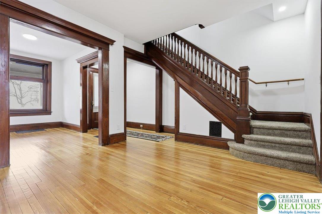 524 Fiot Street Bethlehem, PA 18015 - Photo 6 of 42 a view of staircase with white walls and a window