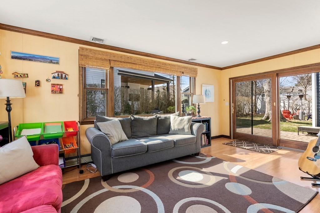 8 Hay Road Newton, MA 02459 - Photo 16 of 42 a living room with furniture and a floor to ceiling window