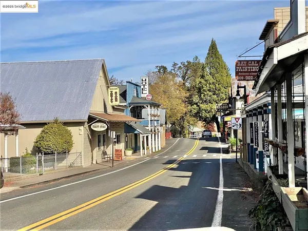 a view of a building with street view