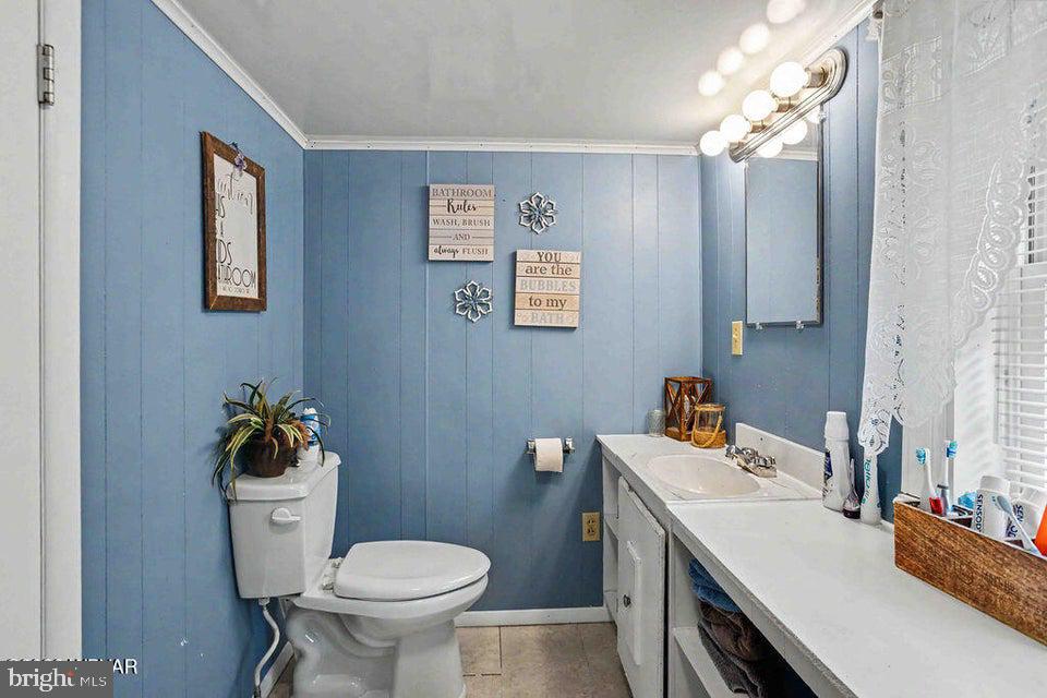 2025 Whiskey Run Road Muncy Valley, PA 17758 - Photo 34 of 54 Charming blue-hued bathroom retreat.