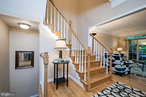 a view of entryway livingroom and hall