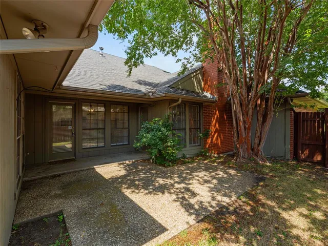 a view of a house with a patio