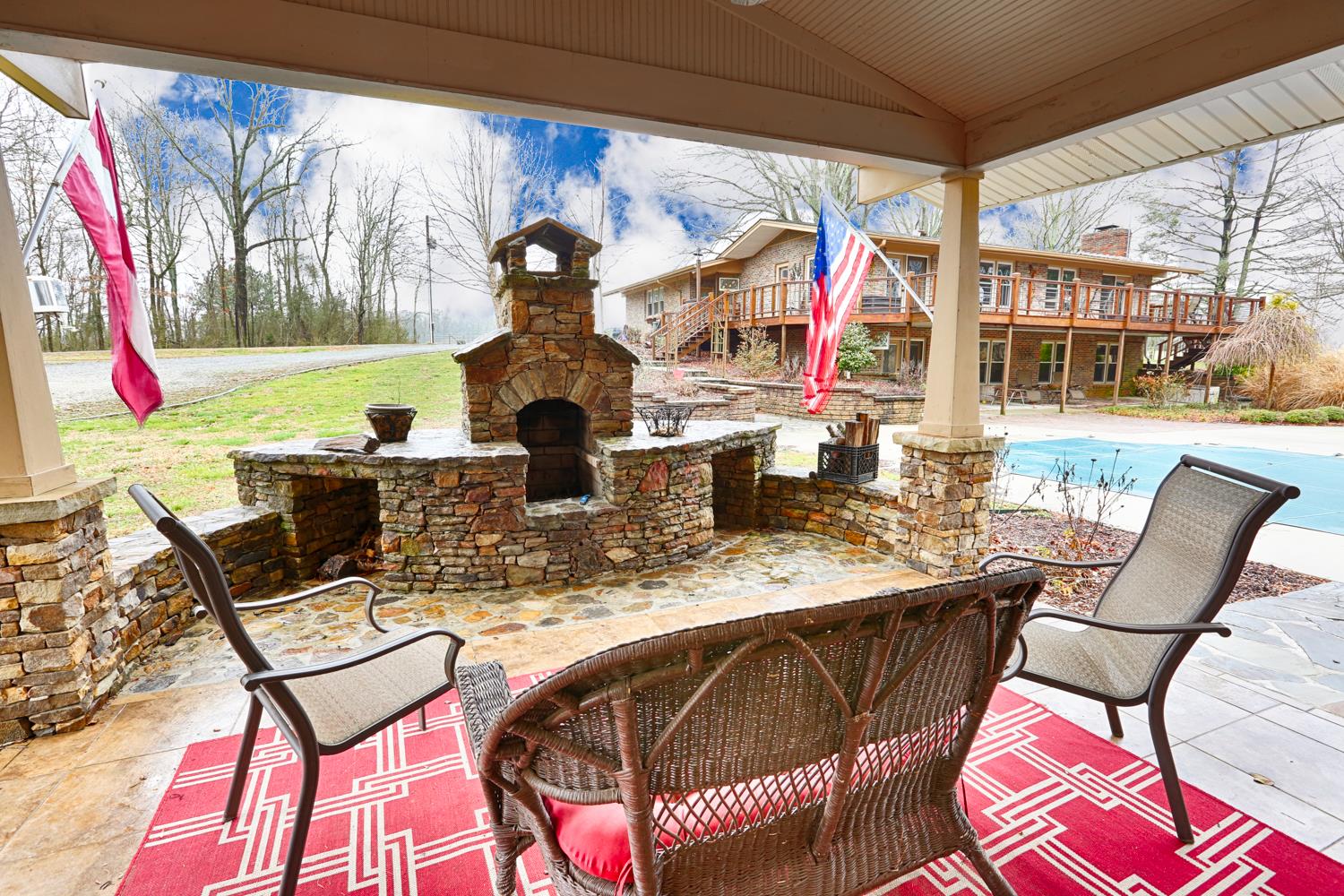 17 Lewter Road Taft, TN 38488 - Photo 13 of 30 a view of a dining room with furniture large windows and wooden floor
