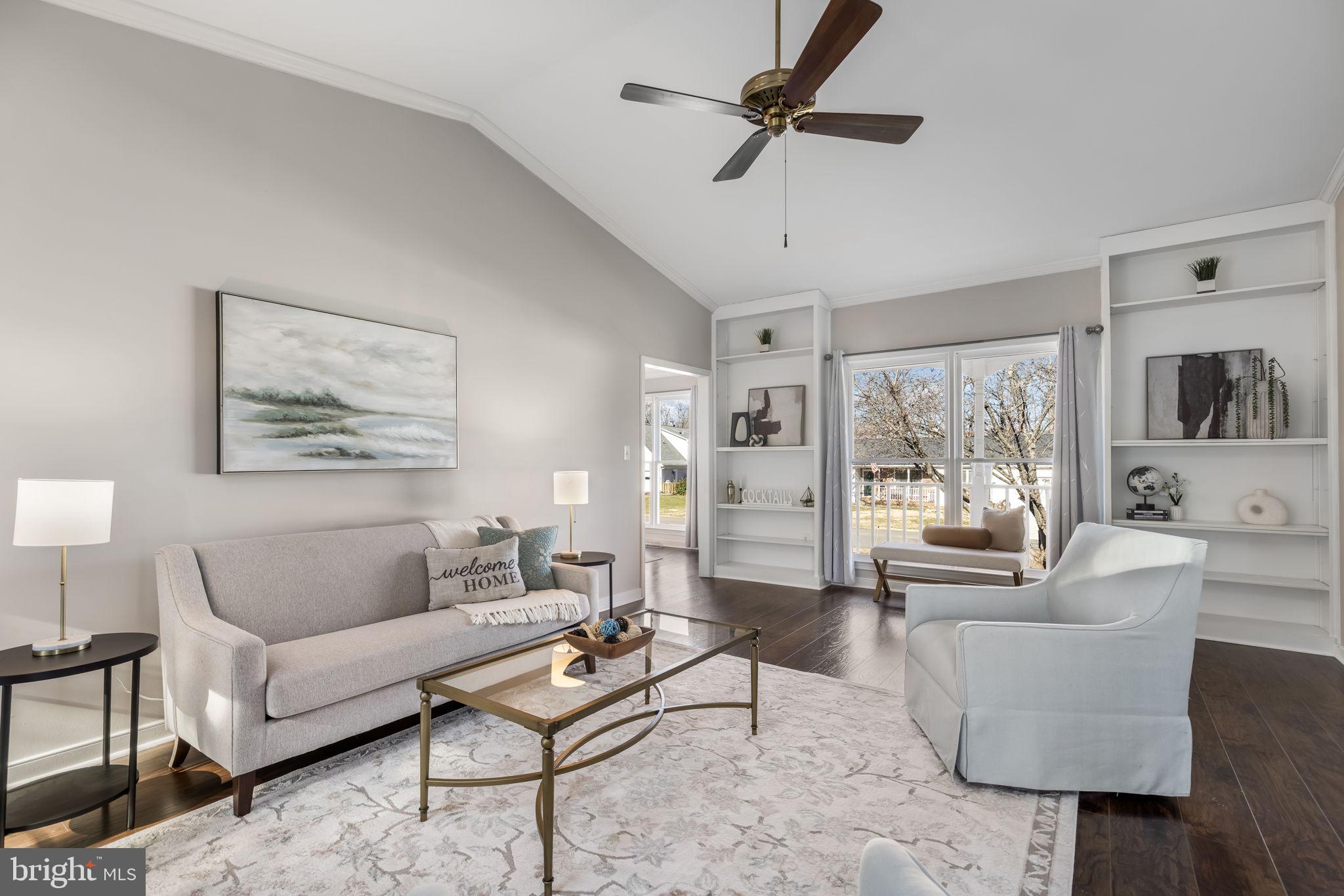 3903 Copperleaf Road Fredericksburg, VA 22407 - Photo 3 of 36 Main living area w/vaulted ceiling/picture window