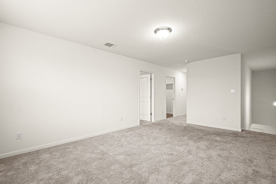 109 Gray Fox Loop Hutto, TX 78634 - Photo 16 of 28 Empty room with light carpet and a textured ceiling