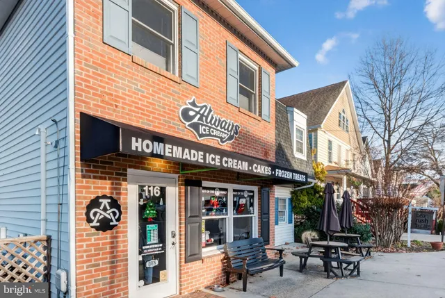 a sign on the side of a building