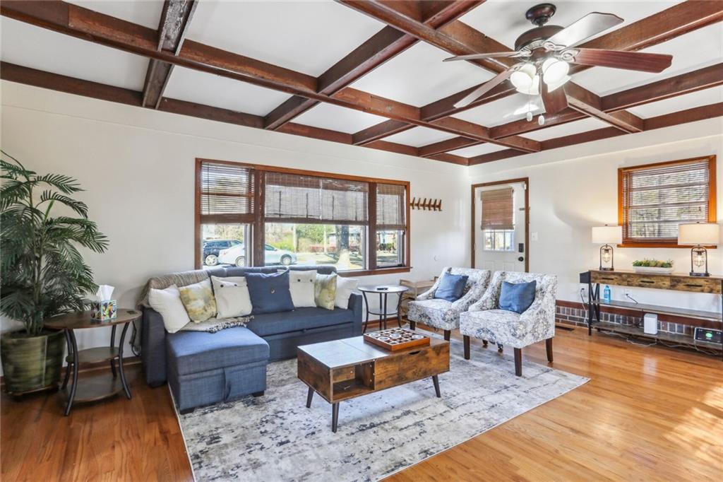 4667 Glore Road Southwest Mableton, GA 30126 - Photo 2 of 46 a living room with furniture and wooden floor