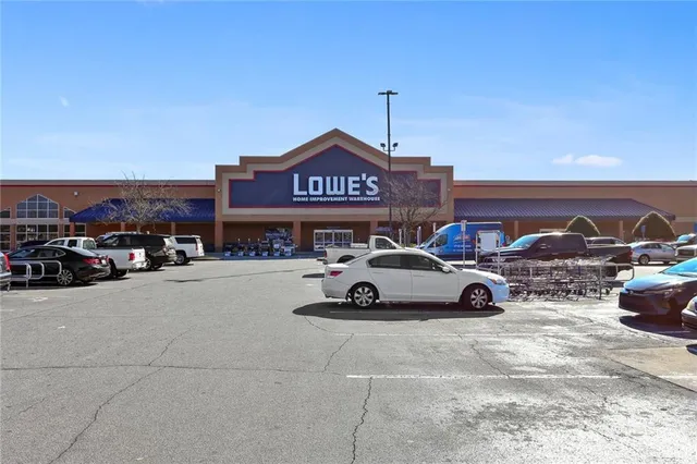 a car parked in front of a building