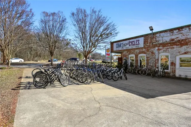 a sign on the side of a building