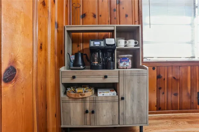 a room with storage and utility