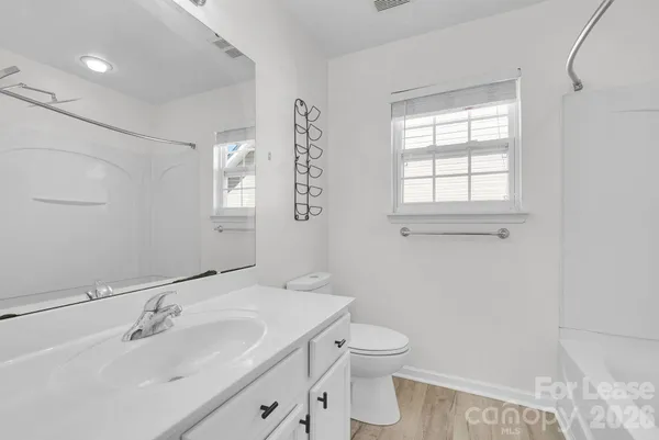 a bathroom with a sink toilet and vanity