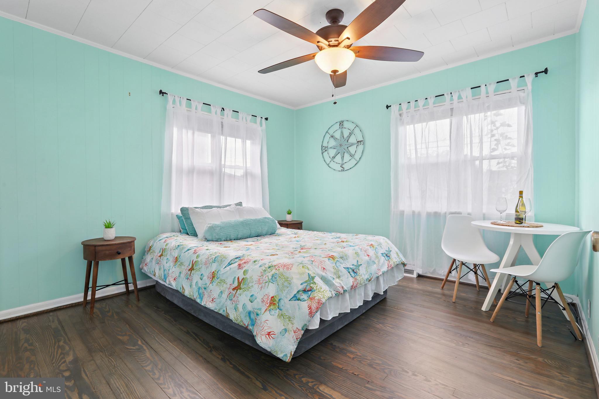 7007 Dunhill Road Dundalk, MD 21222 - Photo 20 of 32 BR #2 w/Refinished Wood Floors and New Ceiling Fan