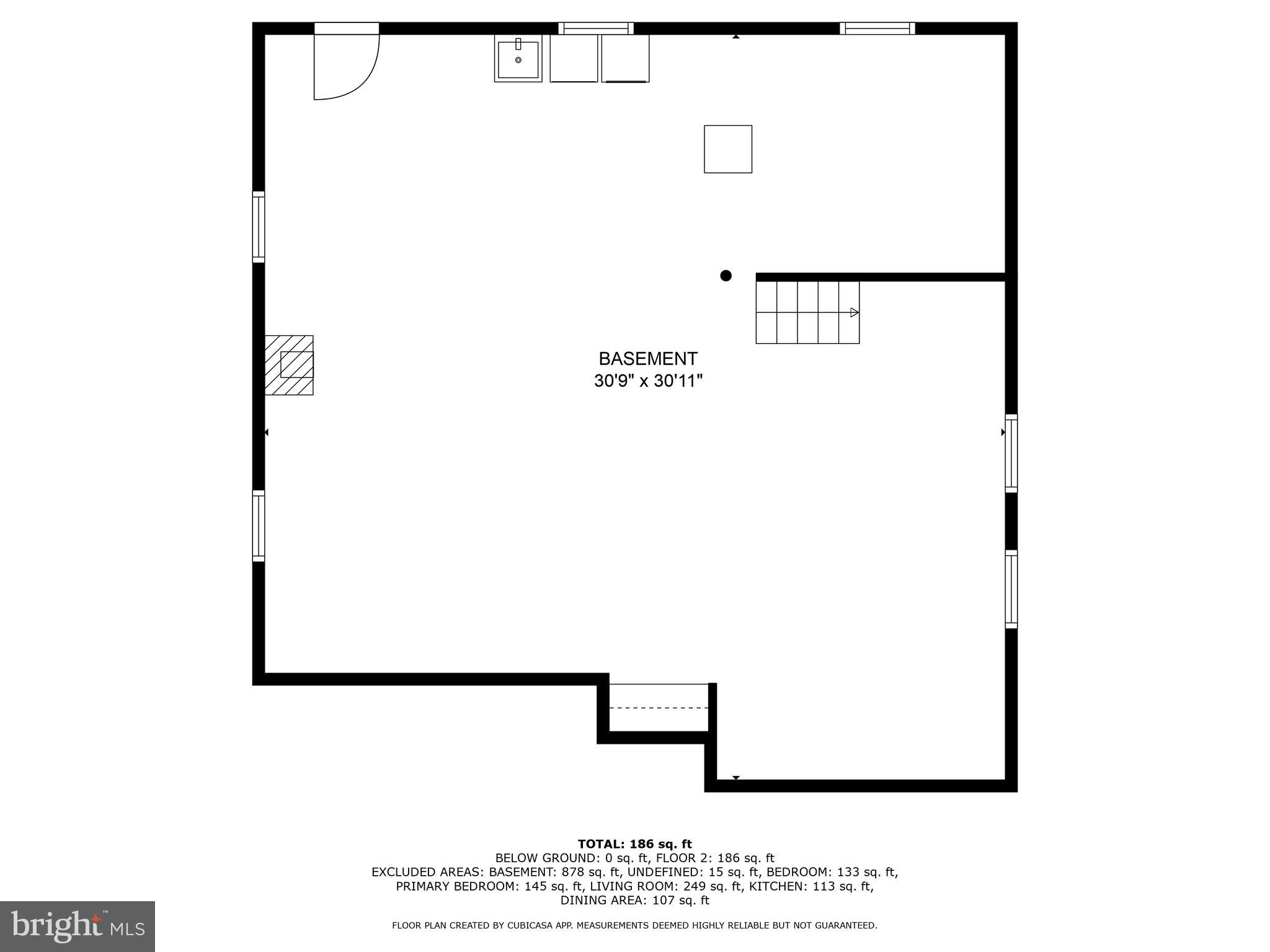 7007 Dunhill Road Dundalk, MD 21222 - Photo 31 of 32 Basement - Lower Level Floor Plan