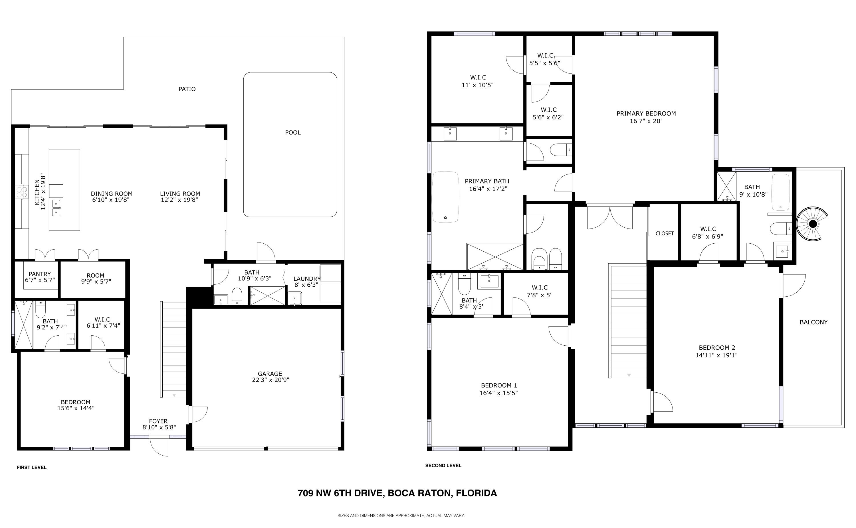 709 Northwest 6th Drive Boca Raton, FL 33486 - Photo 45 of 45 a black and white photo of a living room