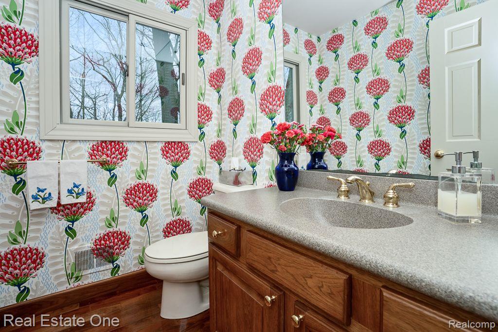 1218 Creekview Court Rochester, MI 48306 - Photo 19 of 48 Whimsical Powder Room