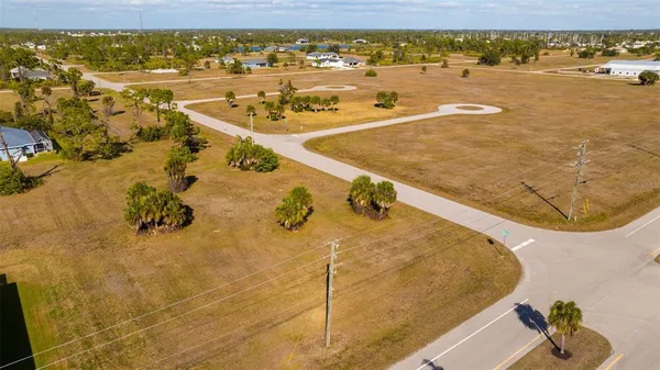 a view of a swimming pool and an outdoor space