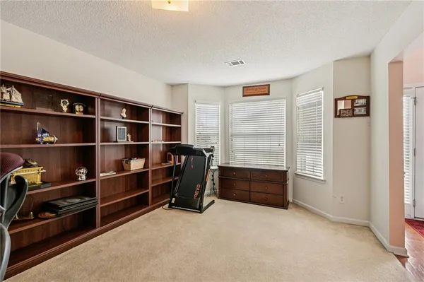 a room with furniture and closet