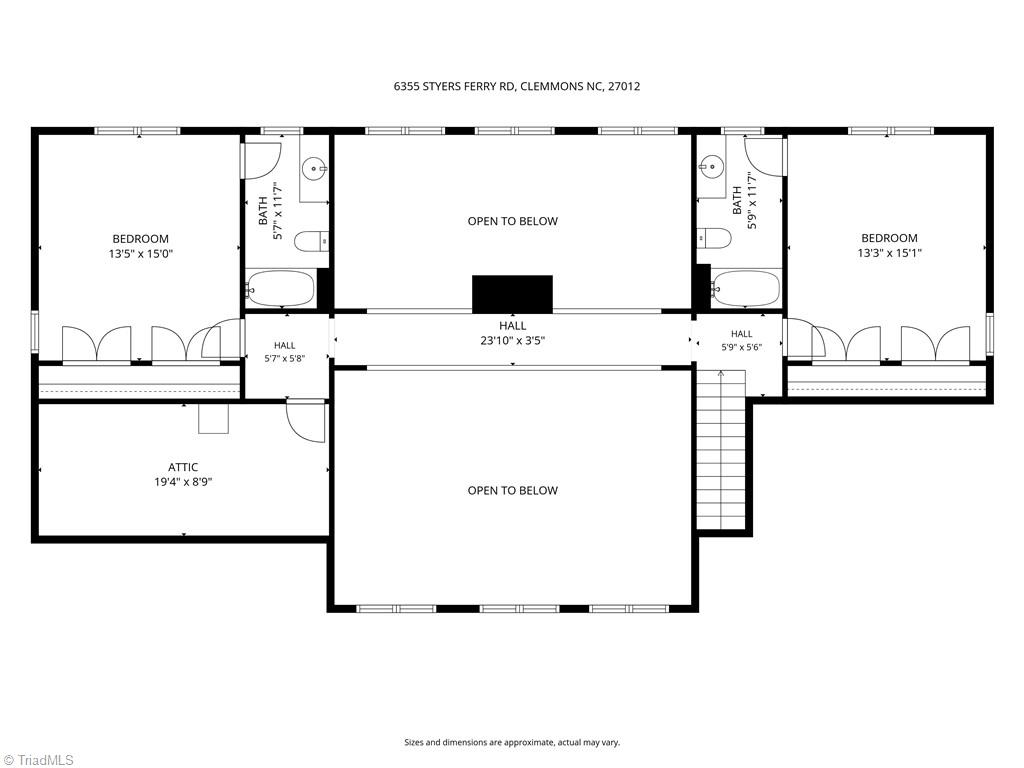 6355 Styers Ferry Road Clemmons, NC 27012 - Photo 45 of 45 Floor plan 2nd