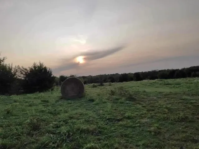 an aerial view of beach and city