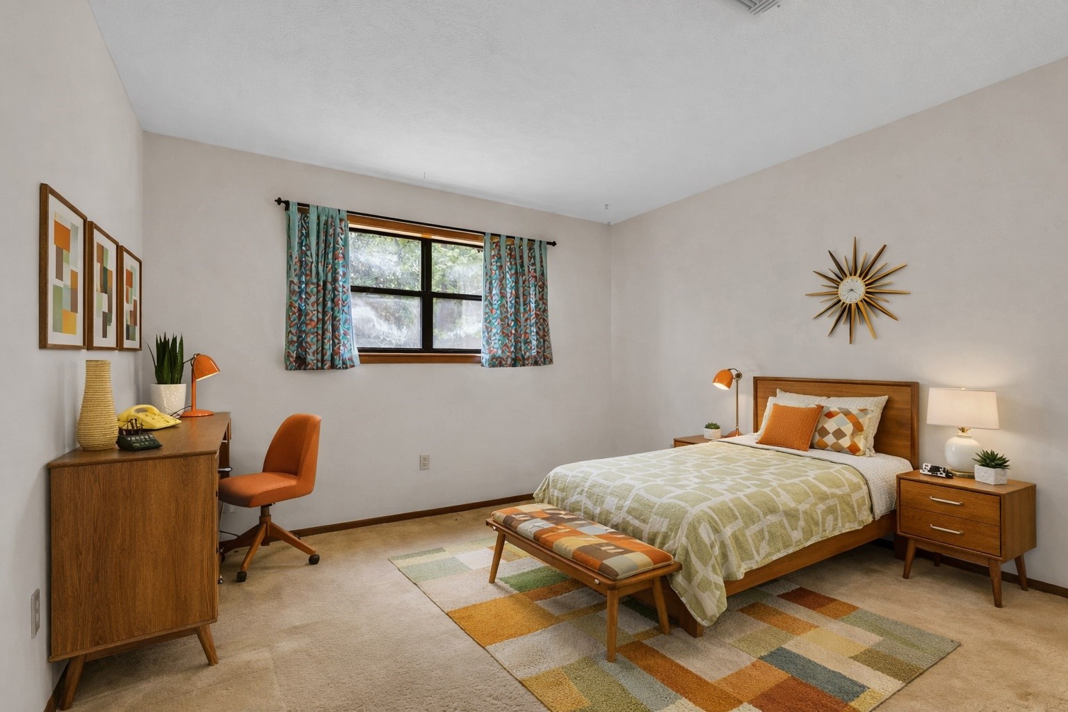 222 County Road 3085 Colmesneil, TX 75938 - Photo 15 of 50 a bedroom with a bed and a chandelier