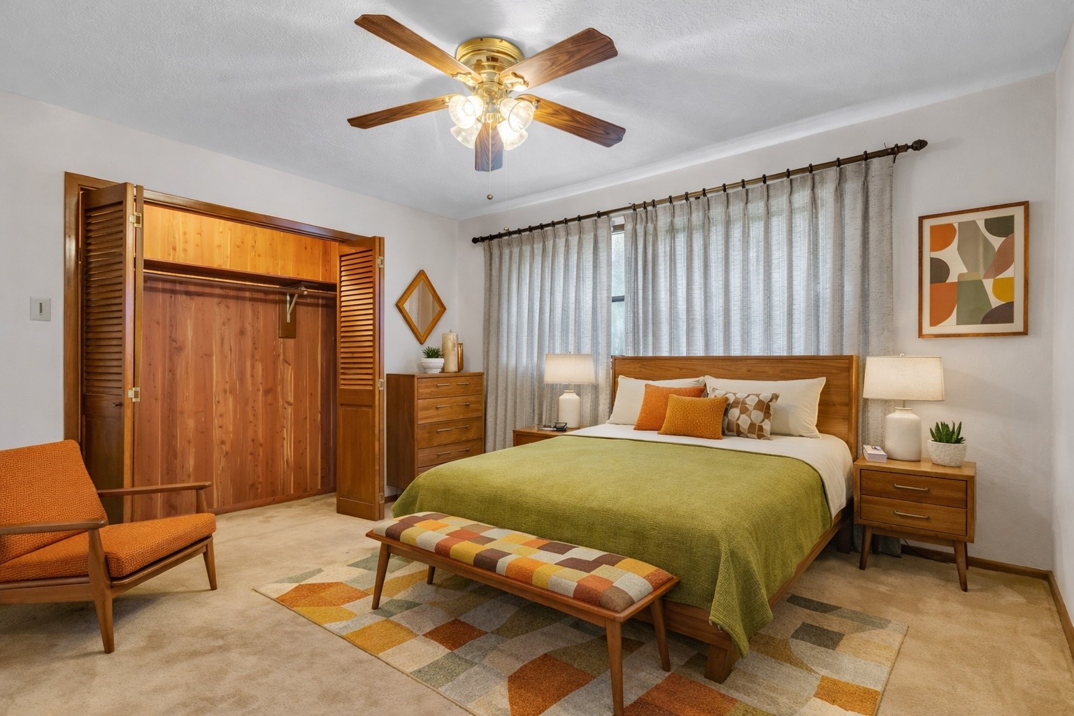 222 County Road 3085 Colmesneil, TX 75938 - Photo 17 of 50 a bedroom with a bed and a chandelier