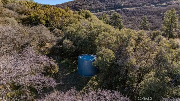 a view of a outdoor space with trees all around