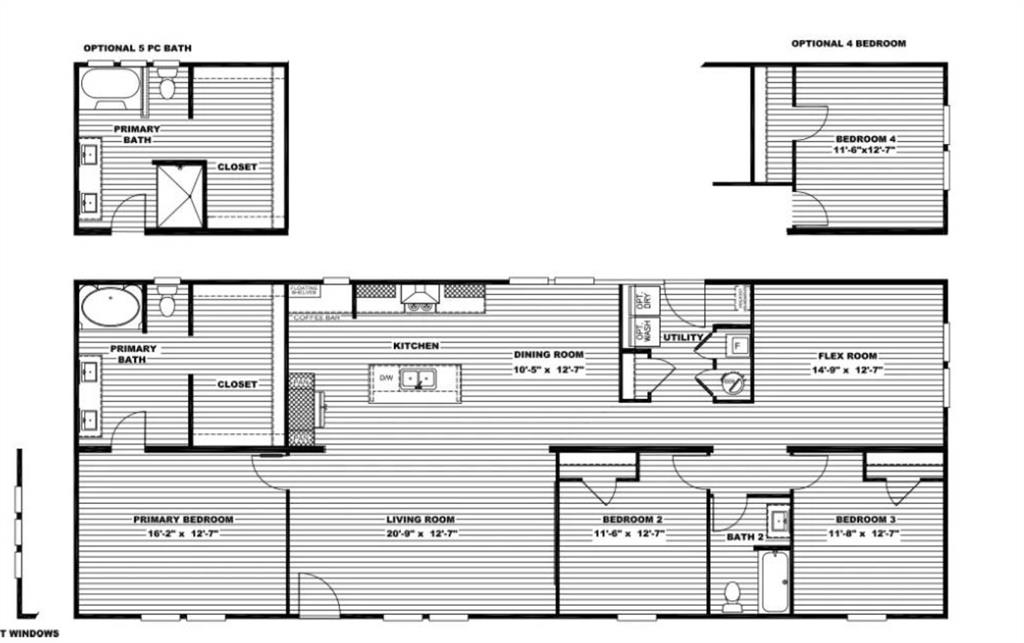 2000 Atticus Court Springtown, TX 76082 - Photo 16 of 25 this model has the optional shower and the 4th bedroom