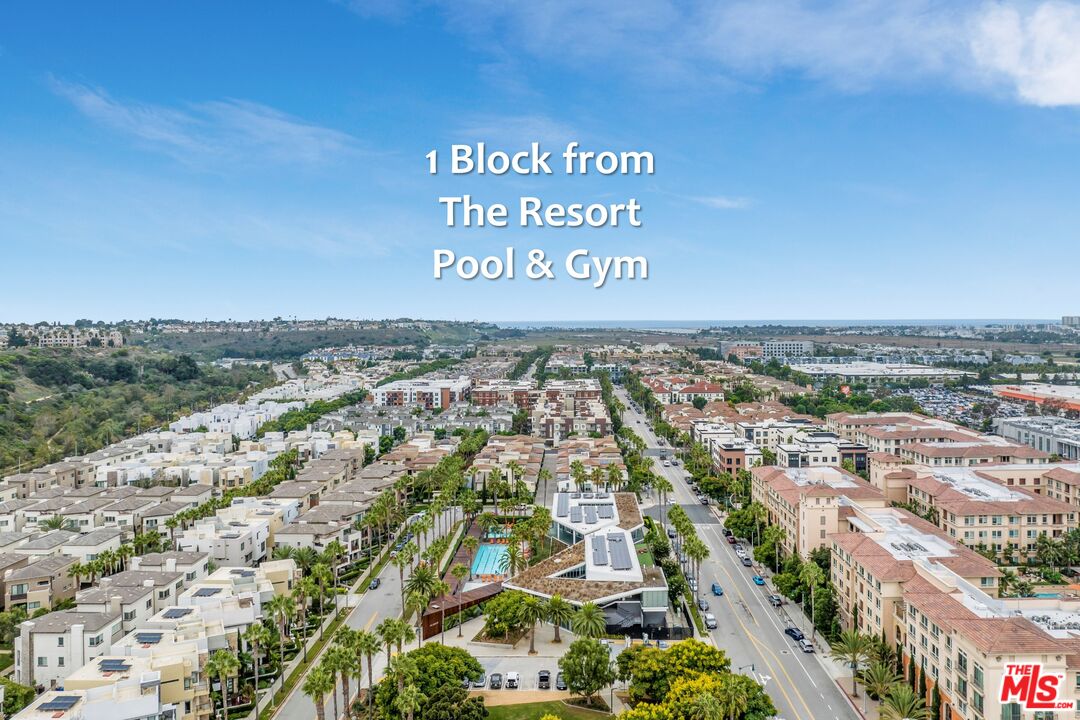 12883 West Runway Road, Unit 1 Playa Vista, CA 90094 - Photo 36 of 36 an aerial view of residential building with parking space