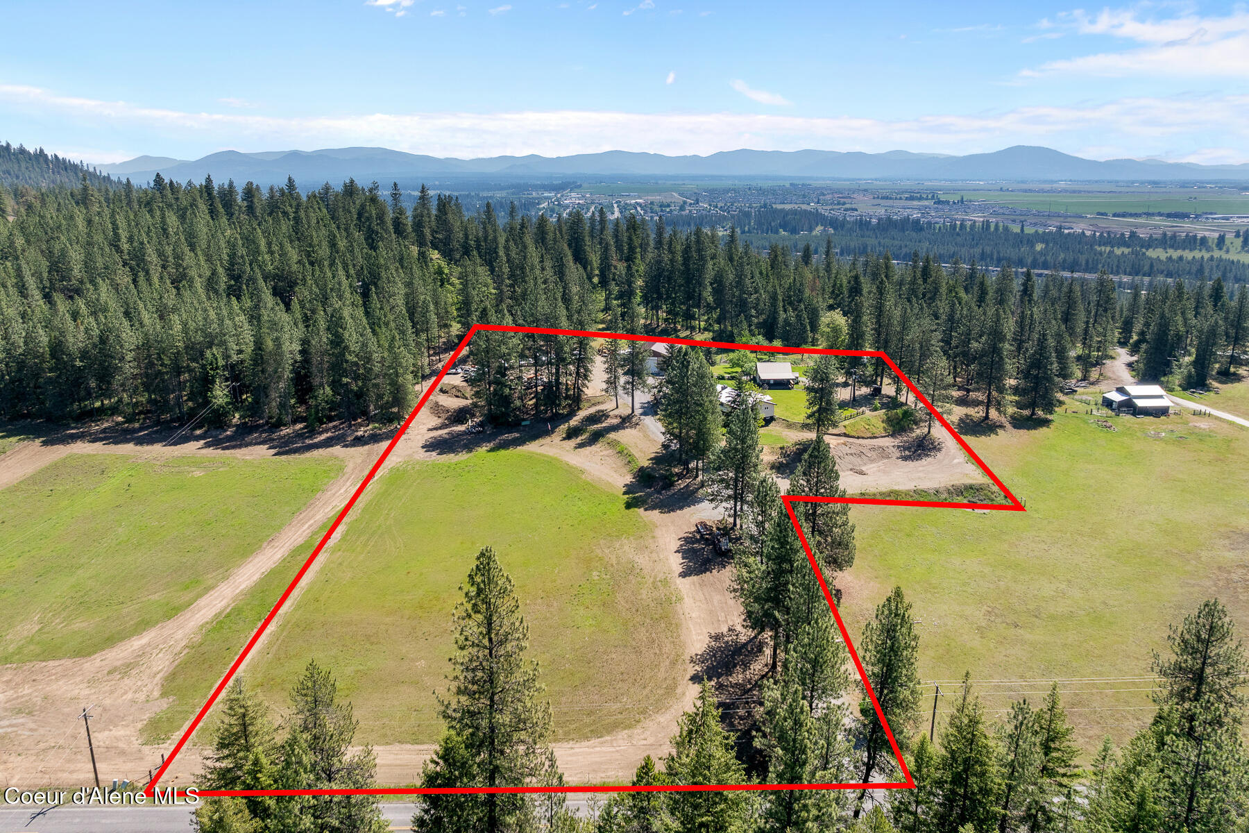13874 North Idaho Road Rathdrum, ID 83858 - Photo 62 of 67 Aerial_13874NIdahoRd-12_Outlined
