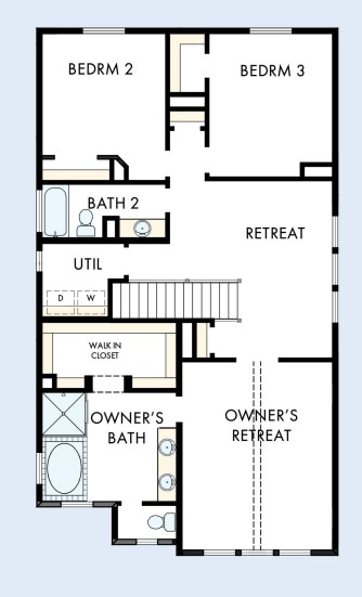 844 Perry Pass, Unit 30 Round Rock, TX 78664 - Photo 18 of 18 Floor Plan - 2nd Floor