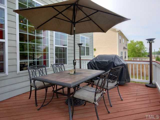 2412 Treen Street Raleigh, NC 27614 - Photo 22 of 25 Beautiful deck overlooking the back yard