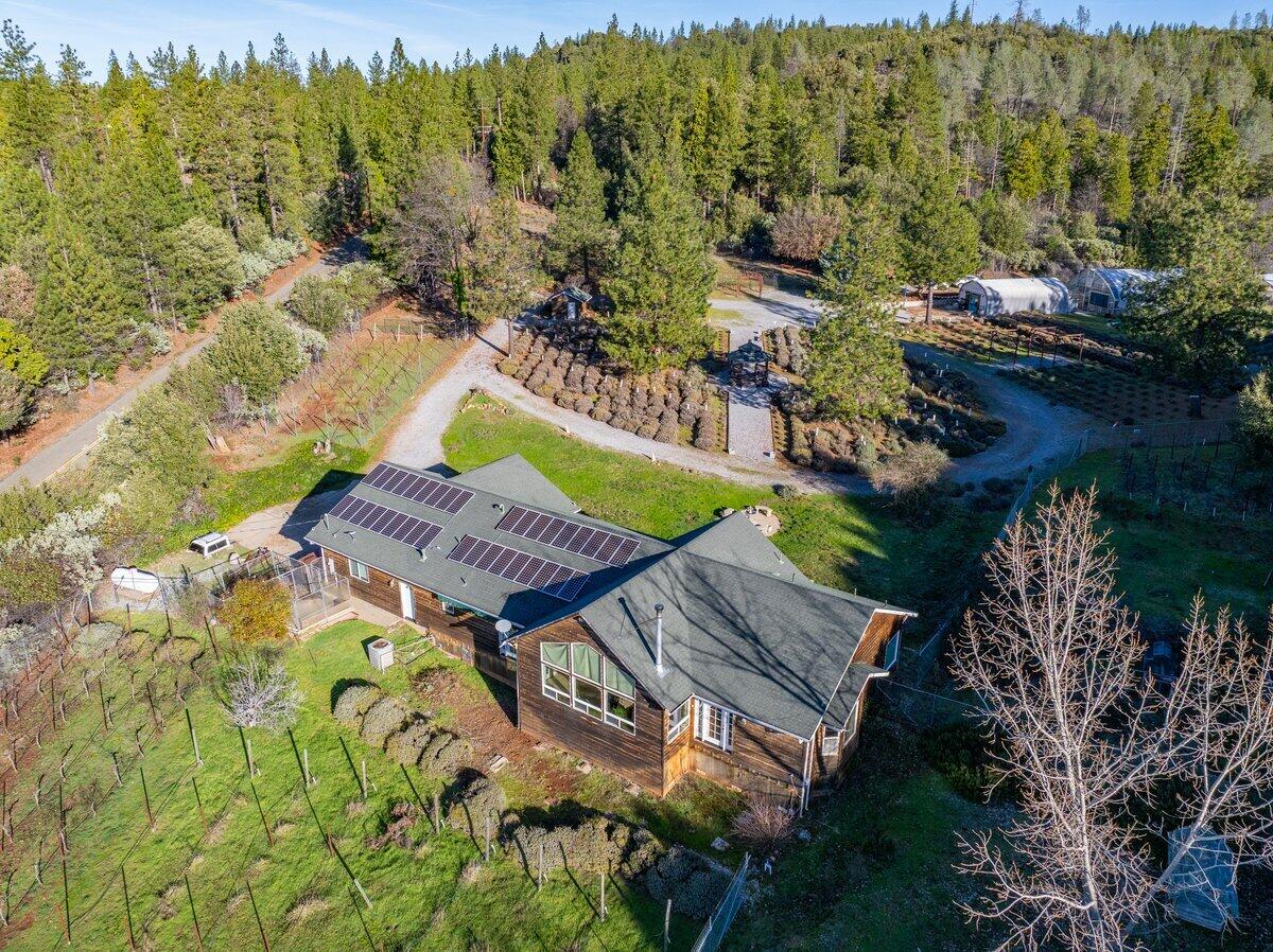 12757 Fern Road Whitmore, CA 96096 - Photo 3 of 62 an aerial view of a house with a garden