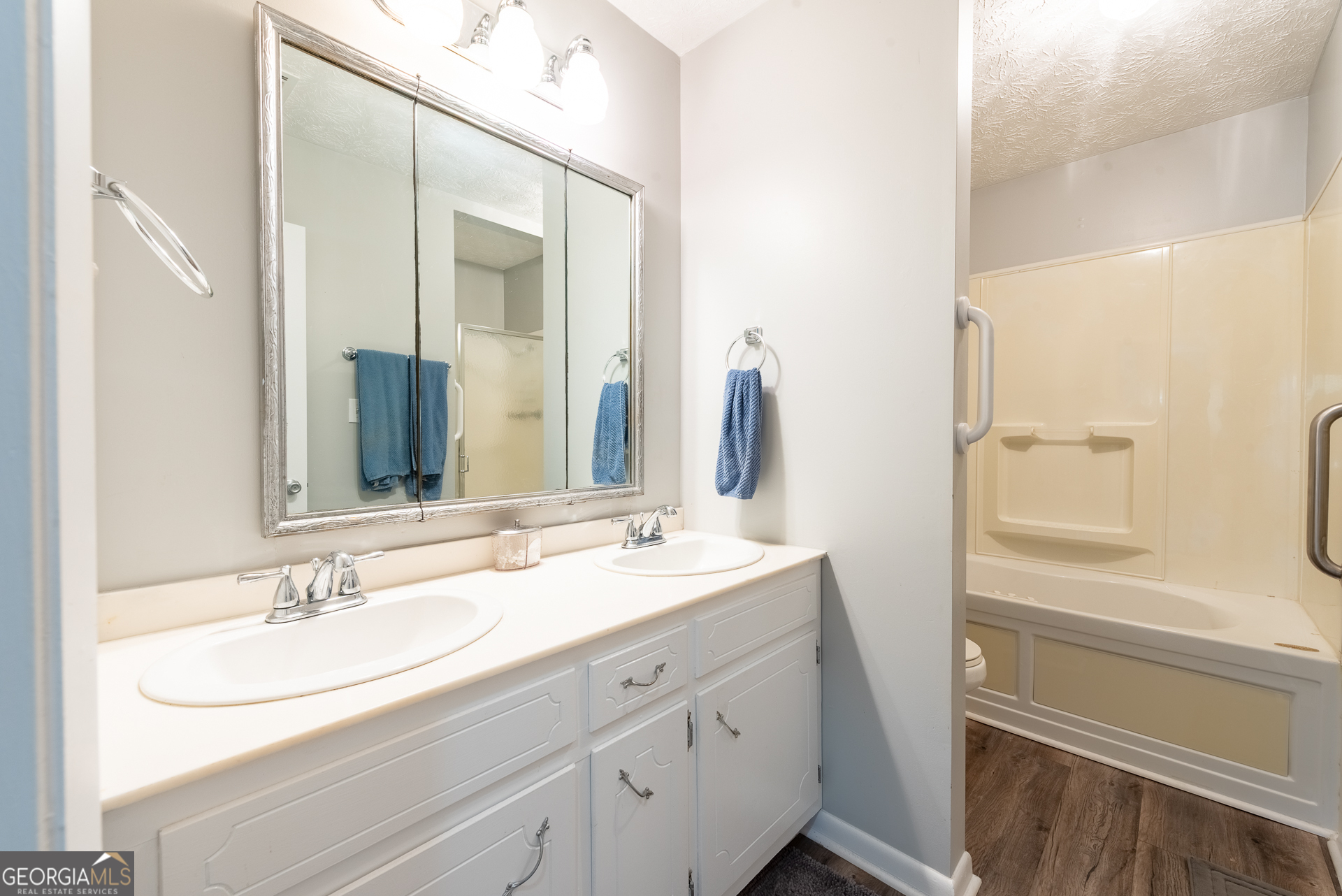 4582 St Johns Church Road Blackshear, GA 31516 - Photo 62 of 76 a bathroom with a sink and a mirror