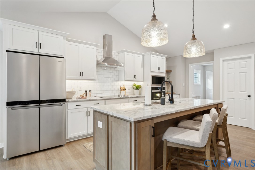 Tbd North Shore Road Locust Hill, VA 23092 - Photo 19 of 40 a kitchen with cabinets and stainless steel appliances