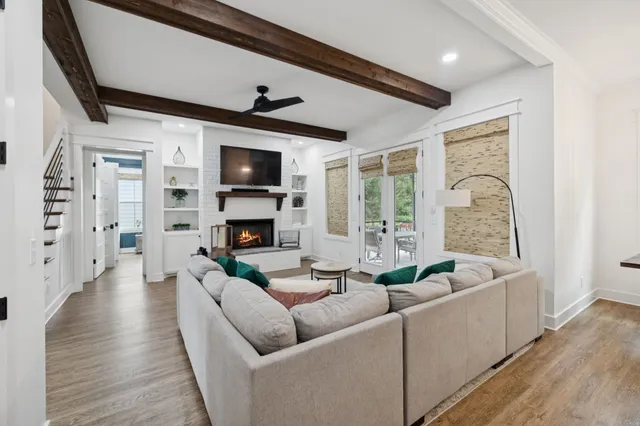 a bathroom with a double vanity sink mirror and double