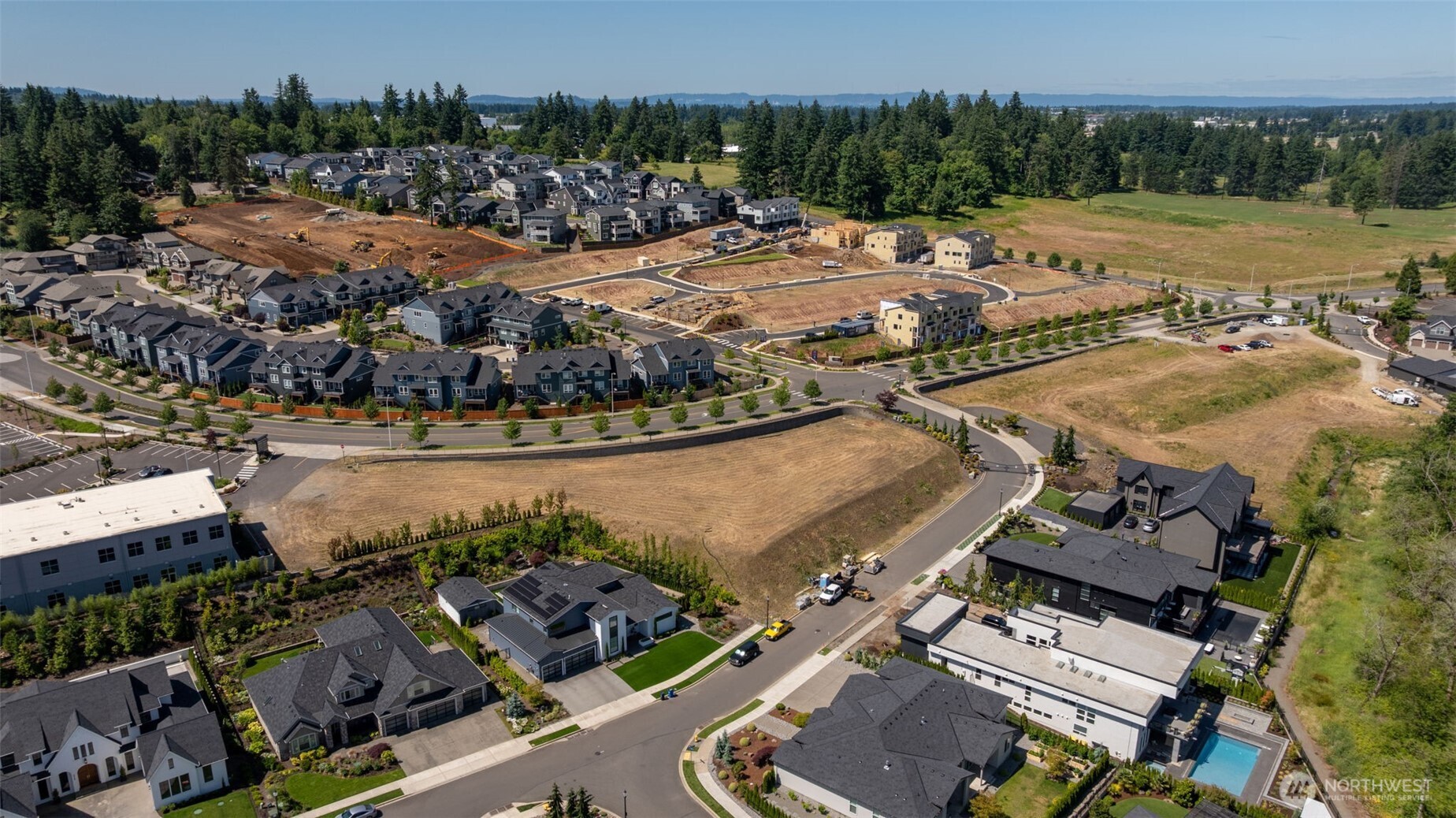 0 Northwest Parkland Camas, WA 98607 - Photo 15 of 21 an aerial view of a house with a swimming pool outdoor seating and yard