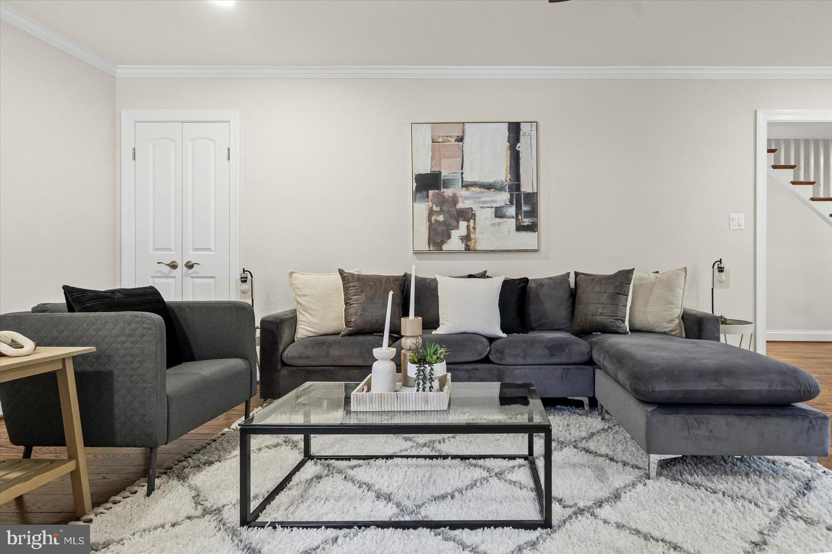 7604 Hackamore Drive Potomac, MD 20854 - Photo 34 of 81 a living room with furniture and a rug