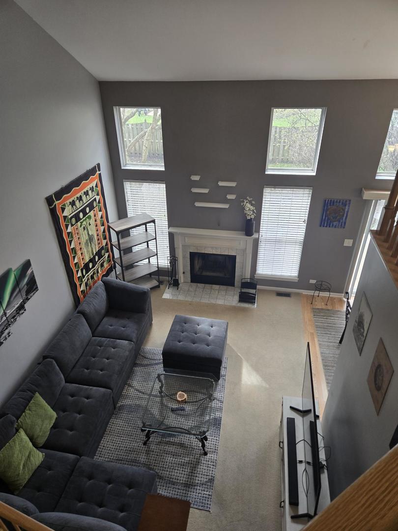 1328 Shawford Way Elgin, IL 60120 - Photo 12 of 19 a living room with furniture and a fireplace